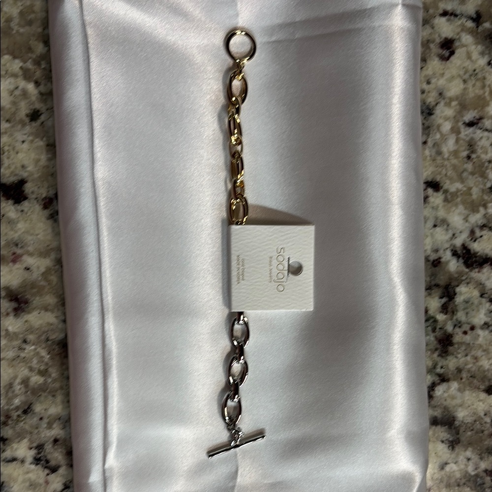 Gold and Silver bracelet with Vintage Charm